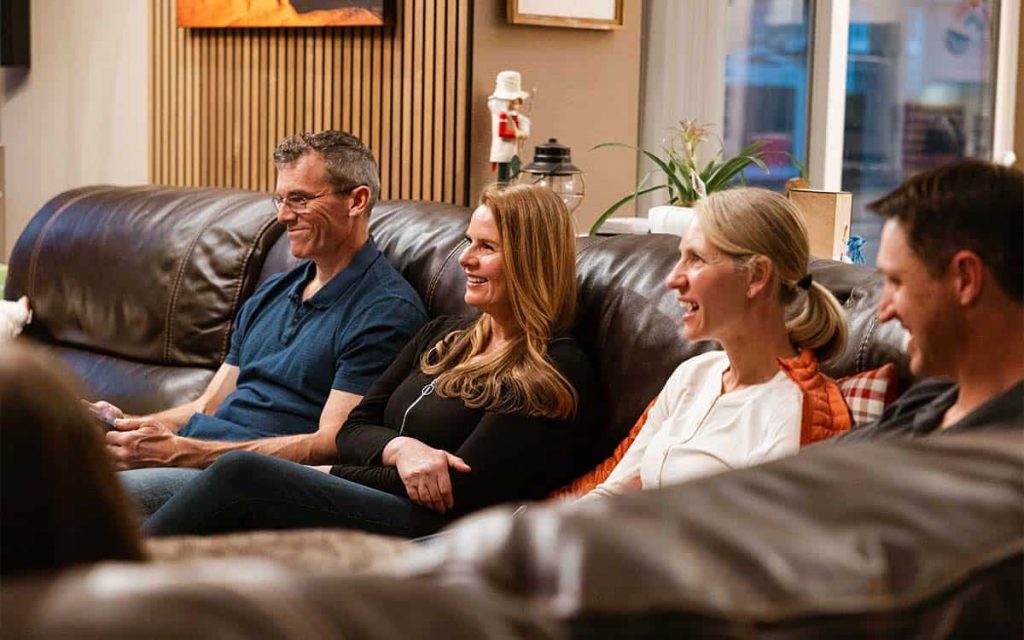 small group meeting at a leader's home